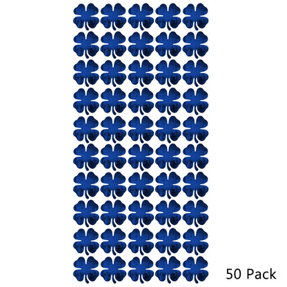 50 Pack Shamrock Shape Acrylic Mirror Tiles Crafts Select Color