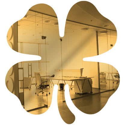 25 Pack Shamrock Shape Acrylic Mirror Tiles Crafts Select Color