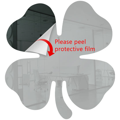 25 Pack Shamrock Shape Acrylic Mirror Tiles Crafts Select Color