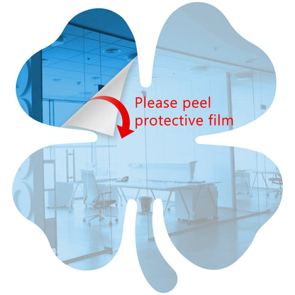 25 Pack Shamrock Shape Acrylic Mirror Tiles Crafts Select Color