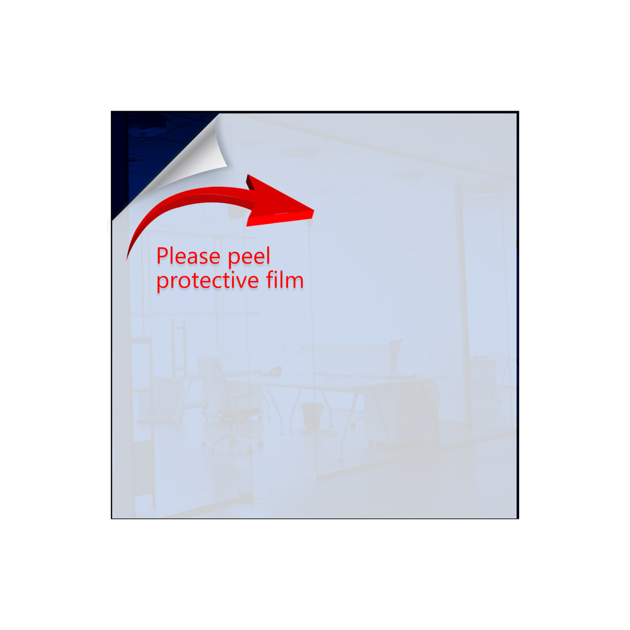 24" x 24" Acrylic Mirror Sheet with Adhesive Back