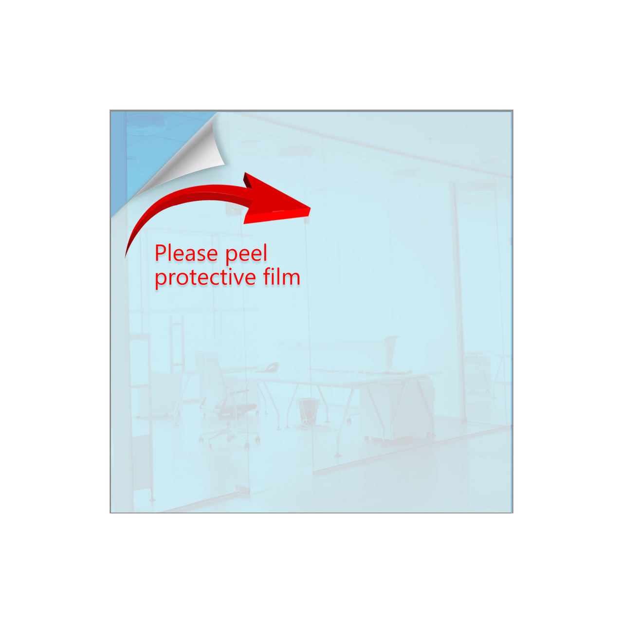 24" x 24" Acrylic Mirror Sheet with Adhesive Back