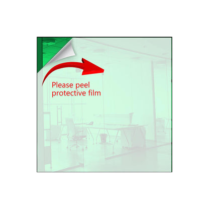 Light Green Square Shaped Mirror Acrylic Pieces for Arts and Crafts