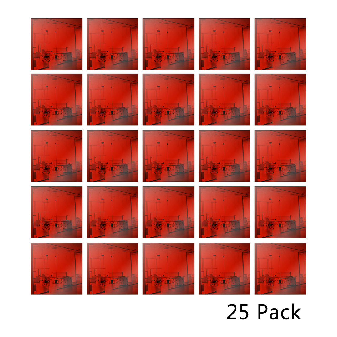 25 Pack Square Shaped Mirror Acrylic Pieces for Arts and Crafts
