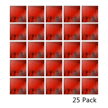 25 Pack Square Shaped Mirror Acrylic Pieces for Arts and Crafts