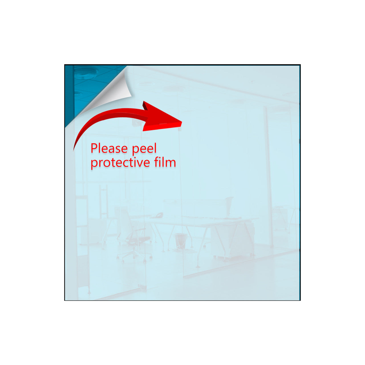 24" x 24" Acrylic Mirror Sheet with Adhesive Back