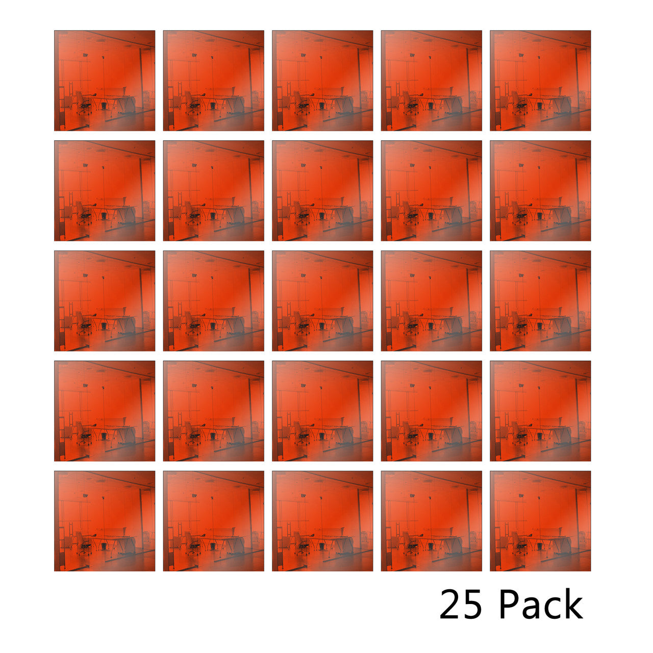25 Pack Square Shaped Mirror Acrylic Pieces for Arts and Crafts
