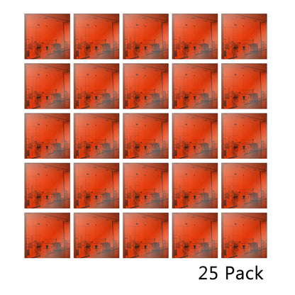 25 Pack Square Shaped Mirror Acrylic Pieces for Arts and Crafts