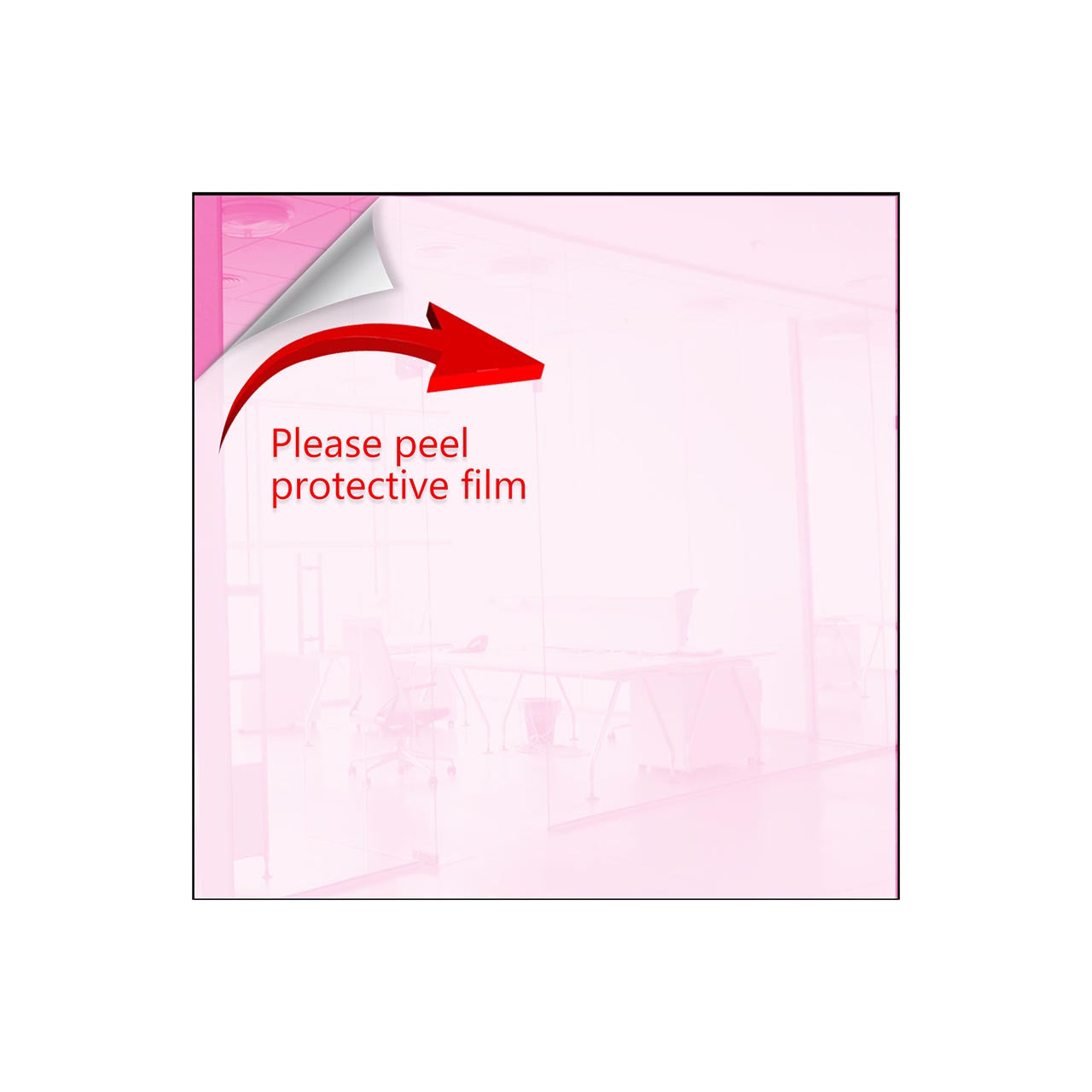 Pink Square Shaped Mirror Acrylic Pieces for Arts and Crafts