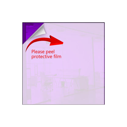 Purple Square Shaped Mirror Acrylic Pieces for Arts and Crafts