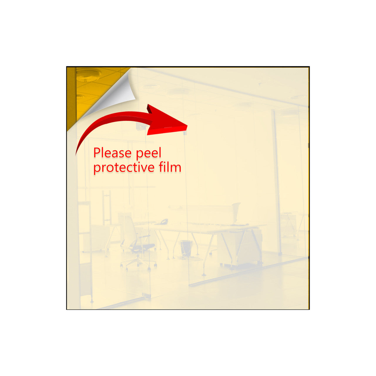 24" x 24" Acrylic Mirror Sheet with Adhesive Back