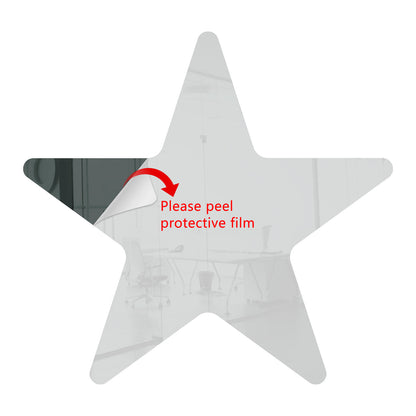 Grey Star Shaped Mirror Acrylic Pieces for Arts and Crafts