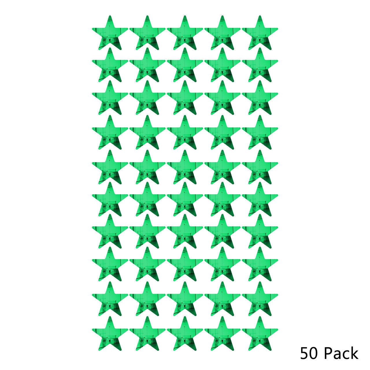50 Pack Star Shaped Mirror Acrylic Pieces for Arts and Crafts