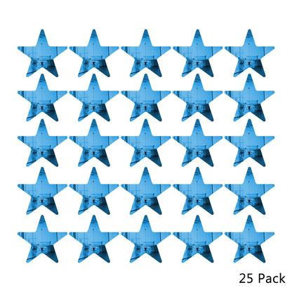 25 Pack Star Shaped Mirror Acrylic Pieces for Arts and Crafts