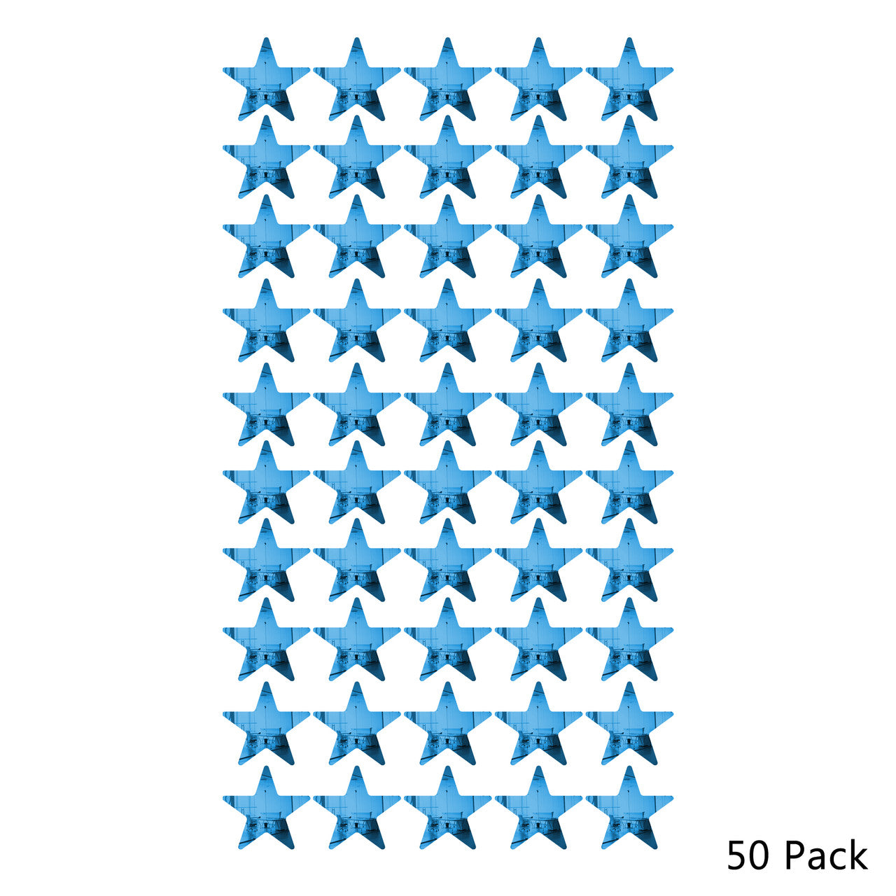 50 Pack Star Shaped Mirror Acrylic Pieces for Arts and Crafts