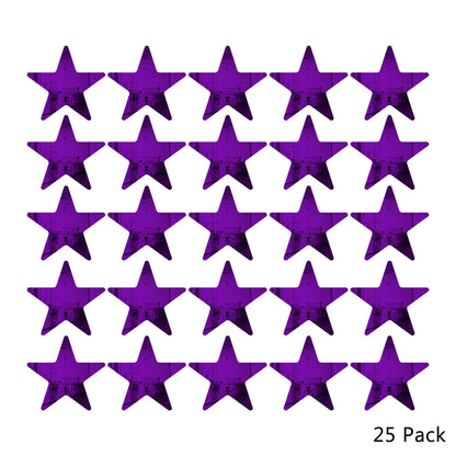 25 Pack Star Shaped Mirror Acrylic Pieces for Arts and Crafts