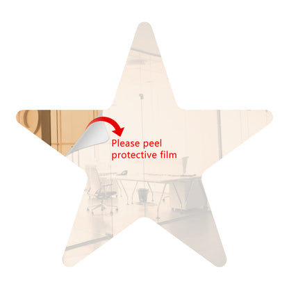 Rose Gold Star Shaped Mirror Acrylic Pieces for Arts and Crafts