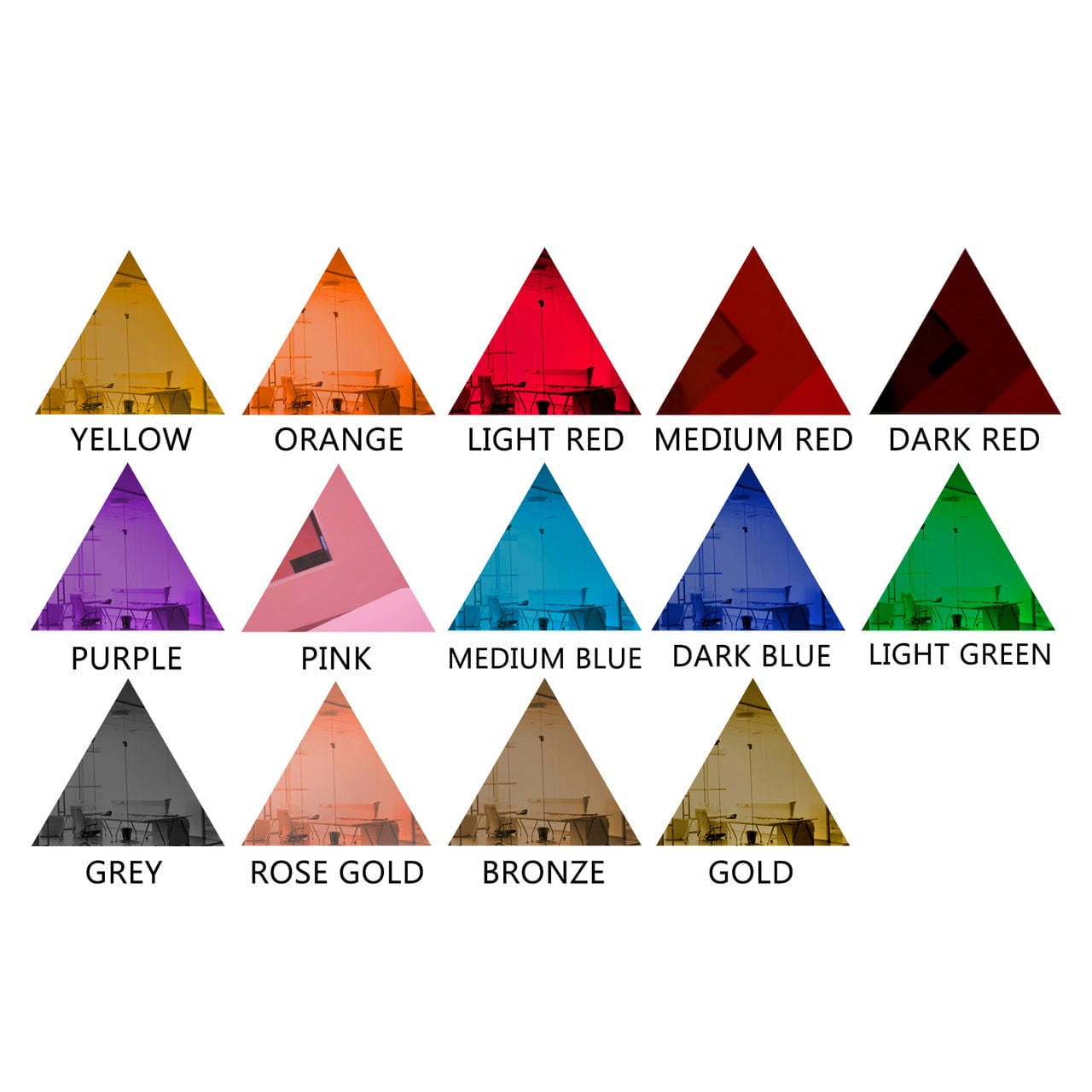 50 Pack Triangle Shaped Mirror Acrylic Pieces for Arts and Crafts