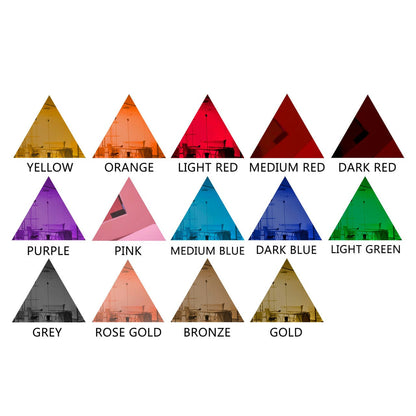 50 Pack Triangle Shaped Mirror Acrylic Pieces for Arts and Crafts