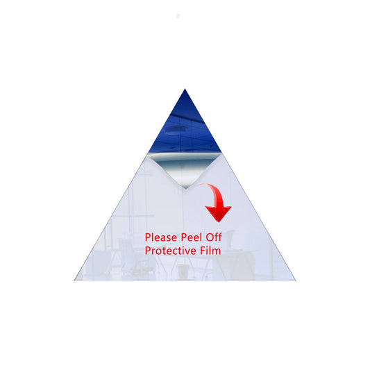 Dark Blue Triangle Mirror Acrylic Pieces for Arts and Crafts