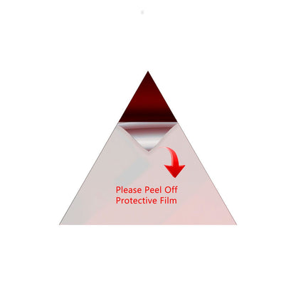 Dark Red Triangle Mirror Acrylic Pieces for Arts and Crafts