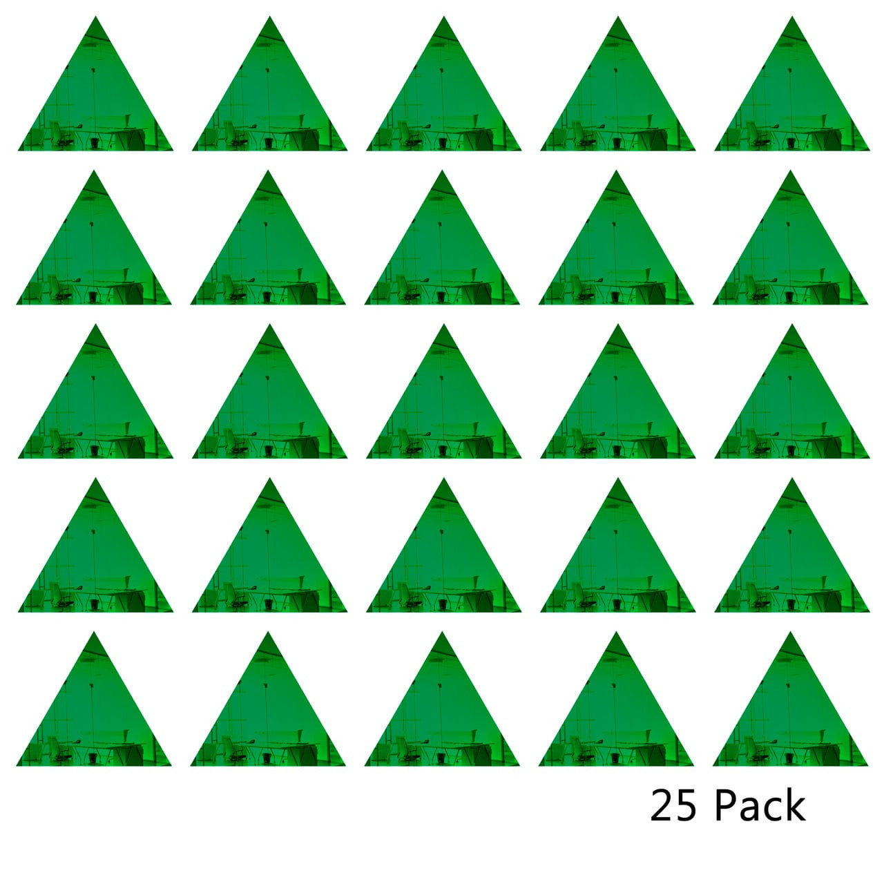 25 Pack Triangle Shaped Mirror Acrylic Pieces for Arts and Crafts