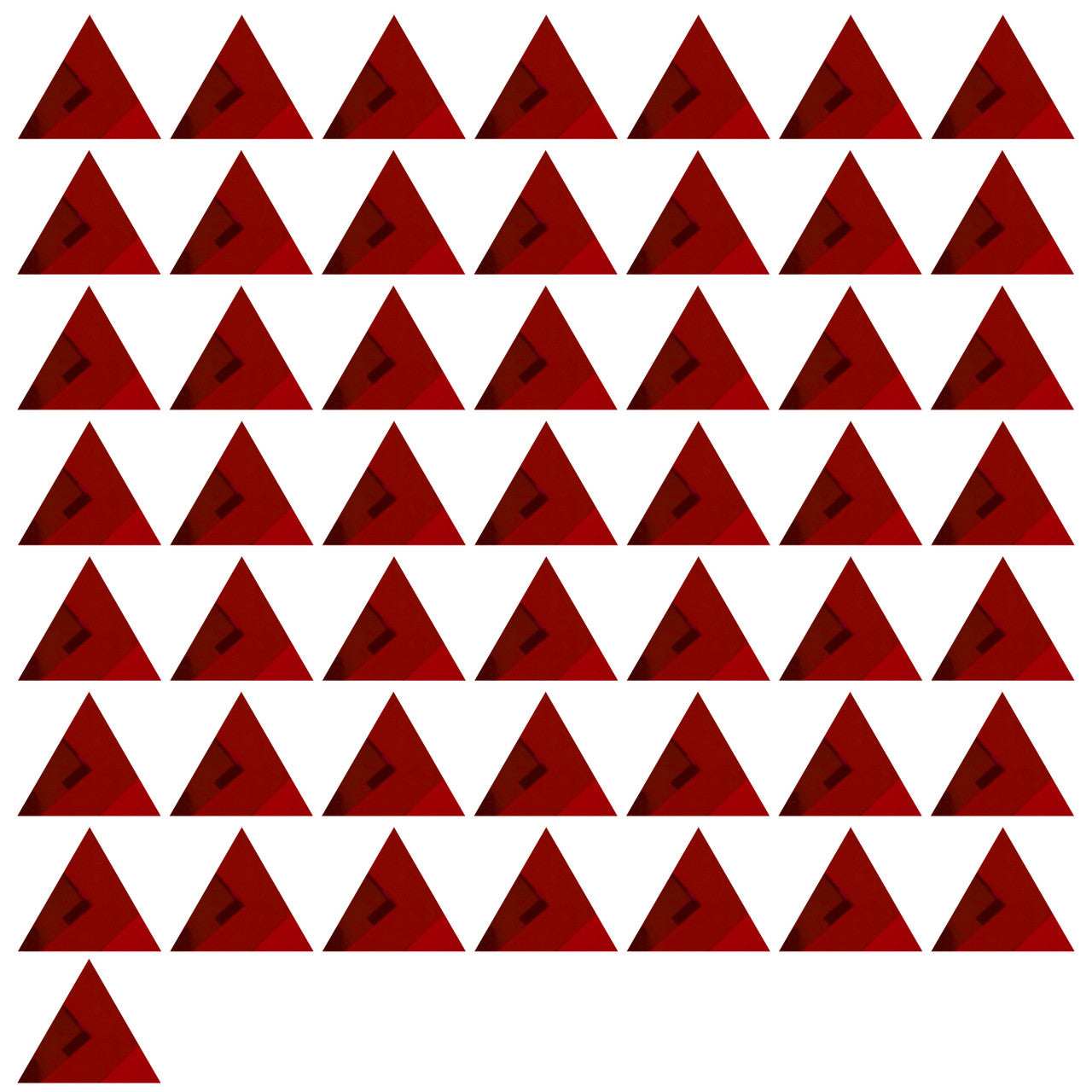 50 Pack Triangle Shaped Mirror Acrylic Pieces for Arts and Crafts