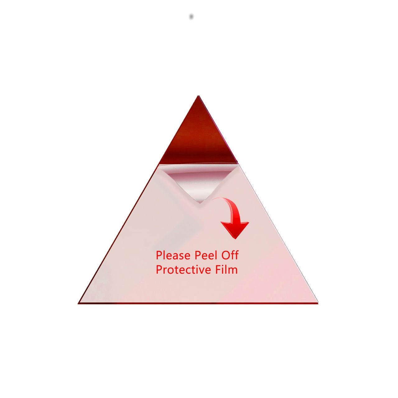 50 Pack Triangle Shaped Mirror Acrylic Pieces for Arts and Crafts