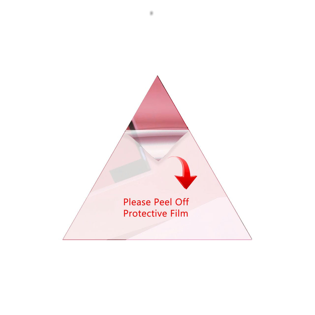 25 Pack Triangle Shaped Mirror Acrylic Pieces for Arts and Crafts