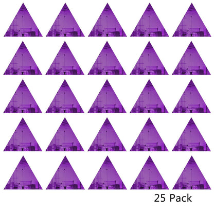 25 Pack Triangle Shaped Mirror Acrylic Pieces for Arts and Crafts