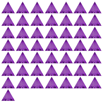 50 Pack Triangle Shaped Mirror Acrylic Pieces for Arts and Crafts