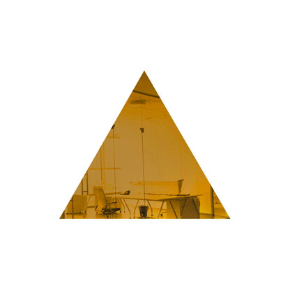 25 Pack Triangle Shaped Mirror Acrylic Pieces for Arts and Crafts