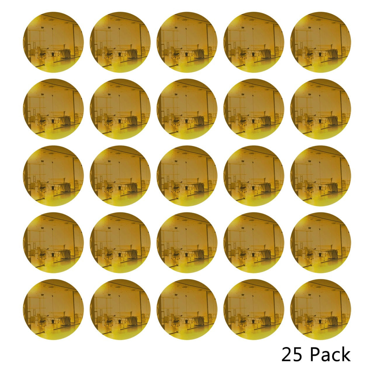 25 Pack Round Shaped Mirror Acrylic Pieces for Arts and Crafts