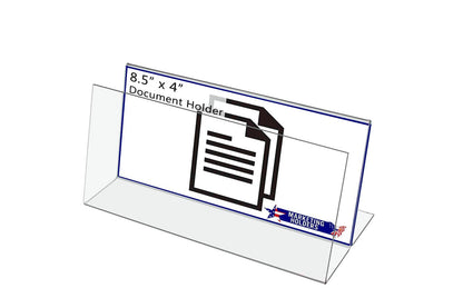 8.5"W Mail Letter Holder Desktop Bill Organizer with Slanted Back