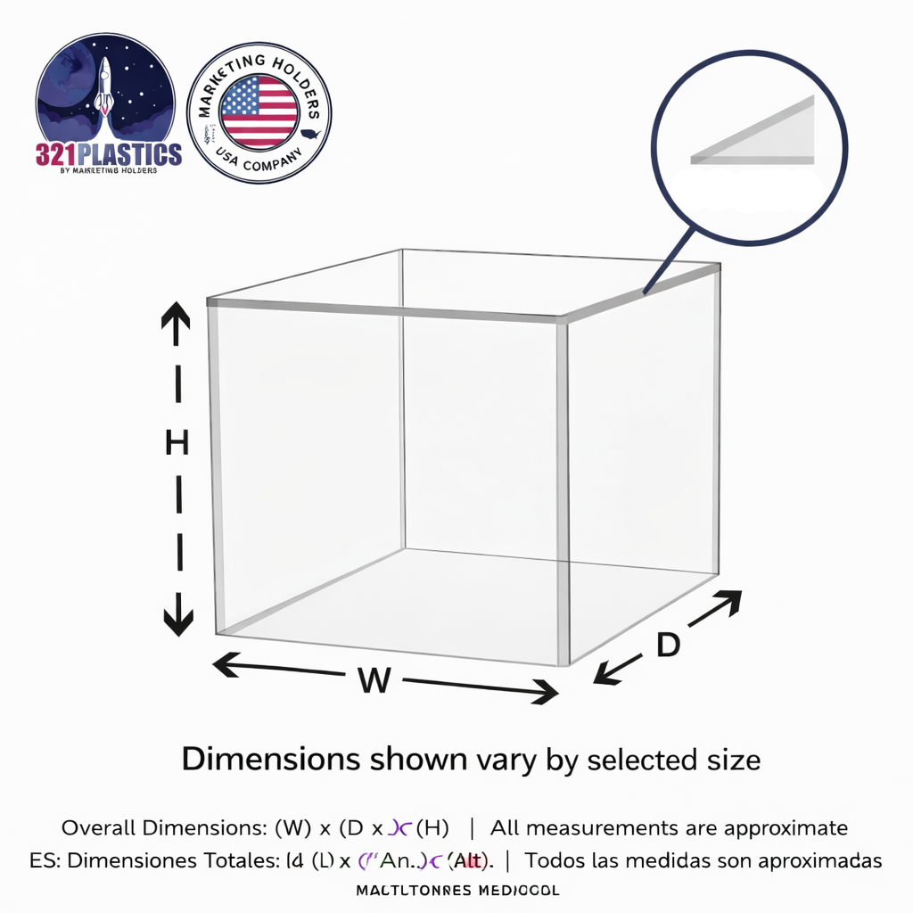 Acrylic Display Cubes