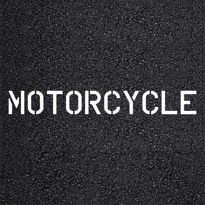 MOTORCYCLE Stencil with 6" Letters