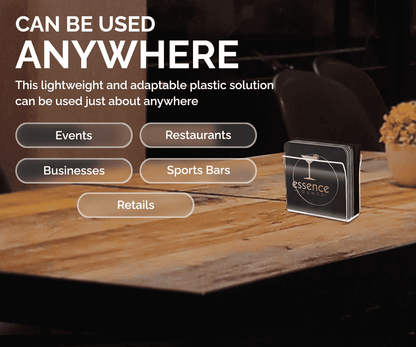 U-Shape Napkin Holder with Cocktail Napkin Coasters 5 Piece Set