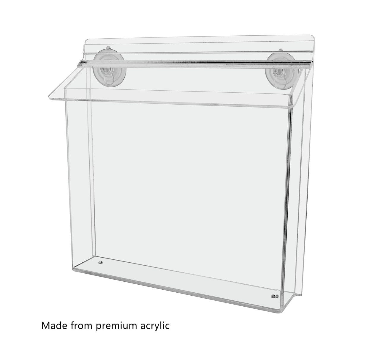 11"W x 8.5"H Suction Cup Outdoor Flyer Holder Window Mount