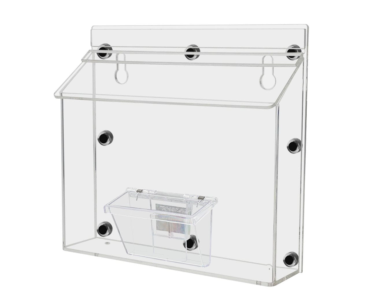11"W x 8.5"H Magnetic Outdoor Flyer Holder with Card Box