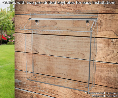 11"W x 8.5"H Outdoor Flyer Holder Wall Brochure Box with Lid