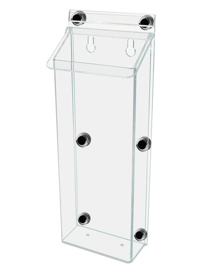 4"W x 11"H Magnetic Outdoor Brochure Holder Trifold Box with Lid