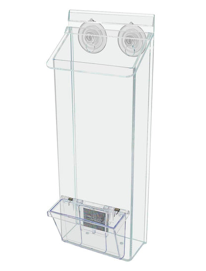 4"W x 11"H Suction Cup Outdoor Trifold Holder with Card Box