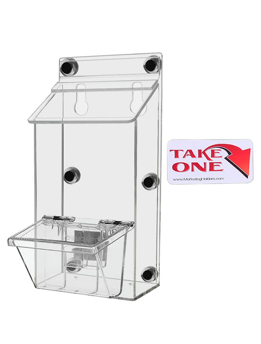 4"W x 6"H Magnetic Outdoor Postcard Holder with Card Box