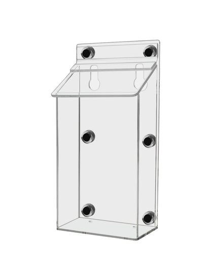 4"W x 6"H Magnetic Outdoor Brochure Holder Postcard Box with Lid