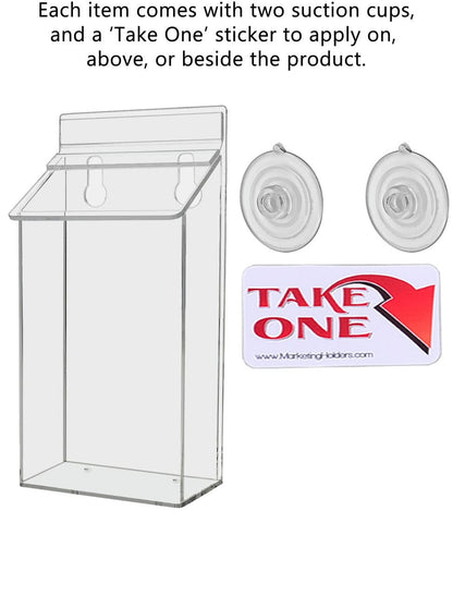 4"W x 6"H Suction Cup Outdoor Postcard Holder Window Mount