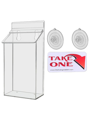 4"W x 6"H Suction Cup Outdoor Postcard Holder Window Mount