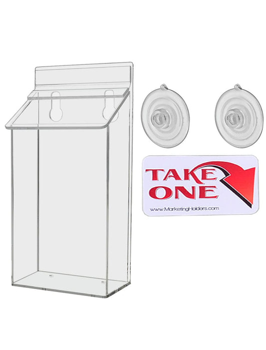 4"W x 6"H Suction Cup Outdoor Postcard Holder Window Mount