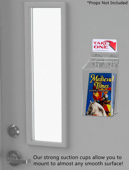 4"W x 6"H Suction Cup Outdoor Postcard Holder Window Mount