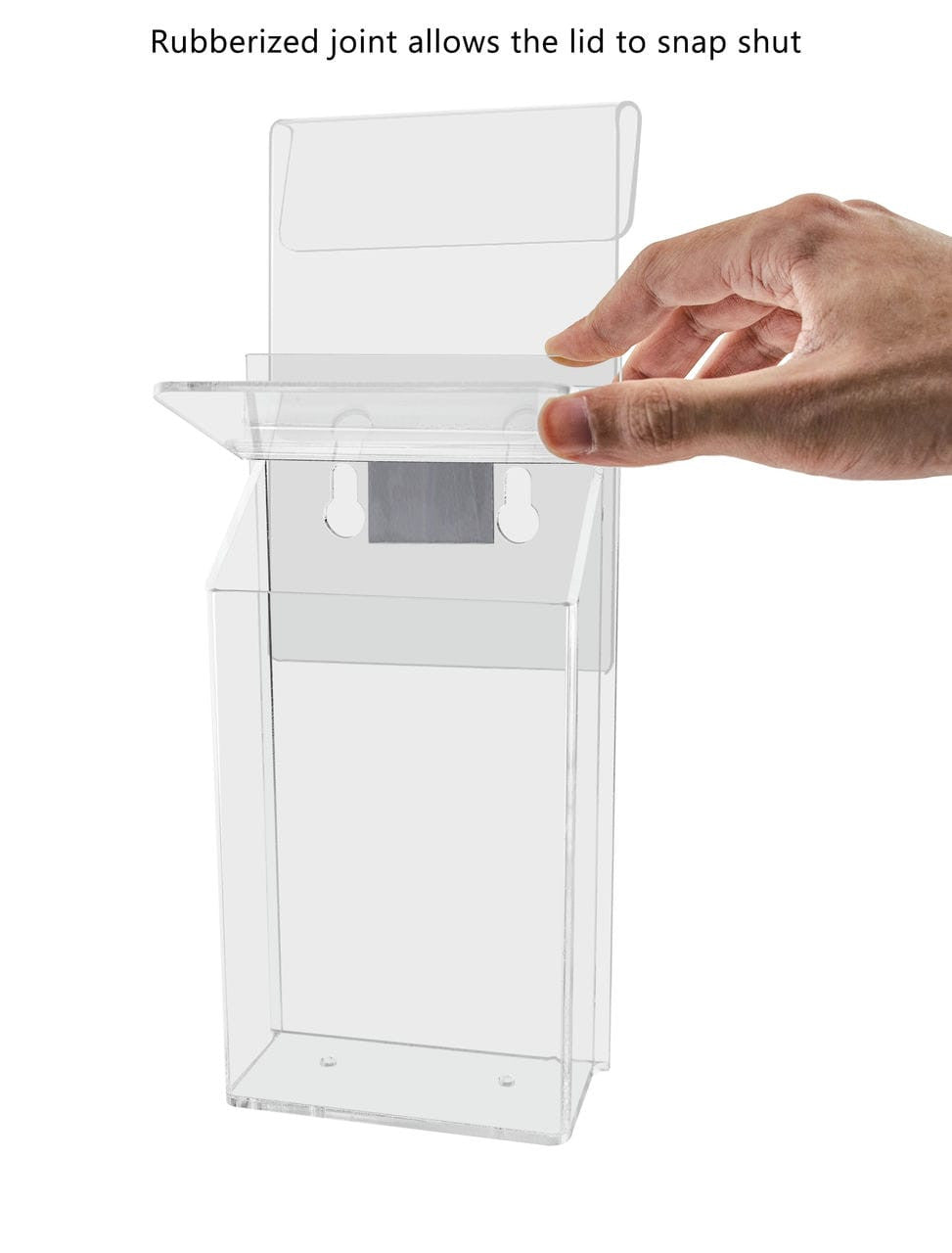 4"W x 6"H Outdoor Window Hook Postcard Holder Brochure Box