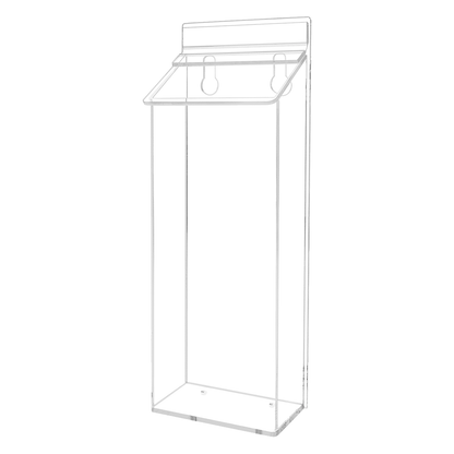 4"W x 9"H Outdoor Trifold Holder Wall Brochure Box with Lid